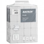 Ręczniki składane Katrin Plus 23x22 2-warstwowe białe 20x200 listków [35311]