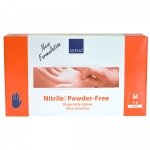 Rękawice nitrylowe Abena Ultra-Sensitive niebieskie bezpudrowe r.M 100 szt.