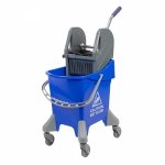 Wózek do sprzątania z prasą 31L, niebieski CleanPRO 358116
