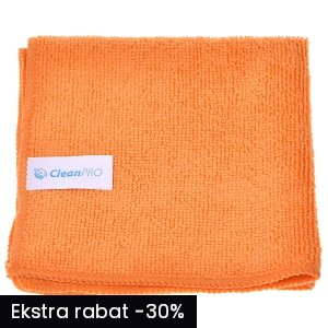 Ścierka 30x30 CleanPRO Ultra Soft, pomarańczowa, 220 g/m2