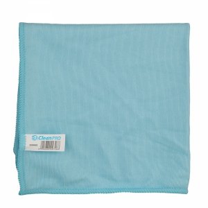 Ścierka do szyb CleanPRO 40x40cm, niebieska, 240g/m2 