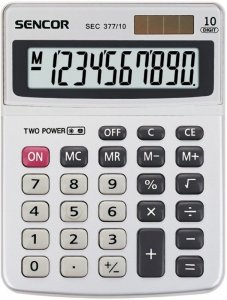 Sencor Kalkulator biurkowy SEC 377/10 duży 10 cyfrowy wyświetlacz LCD