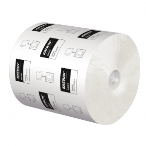 Ręczniki papierowe Katrin Basic System M w roli 1-warstwowe białe 180m 6 sztuk [460201]