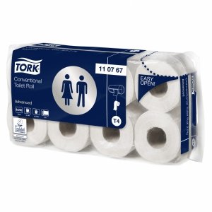Papier toaletowy w rolce Tork Advanced, 2 warstwowy, biały, 30m - 64szt. [110767]