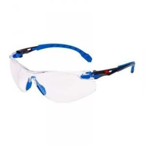 Okulary ochronne 3M Solus 1000 Scotchgard, niebiesko-czarne zauszniki, bezbrawne, S1101SGAF-EU