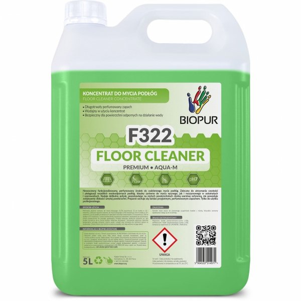 Koncentrat do mycia podłóg Biopur F322 Aqua-M, 5L