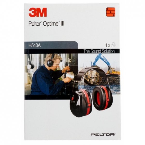 Ochronniki słuchu 3M PELTOR Optime III H540A-411-SV wersja nagłowna