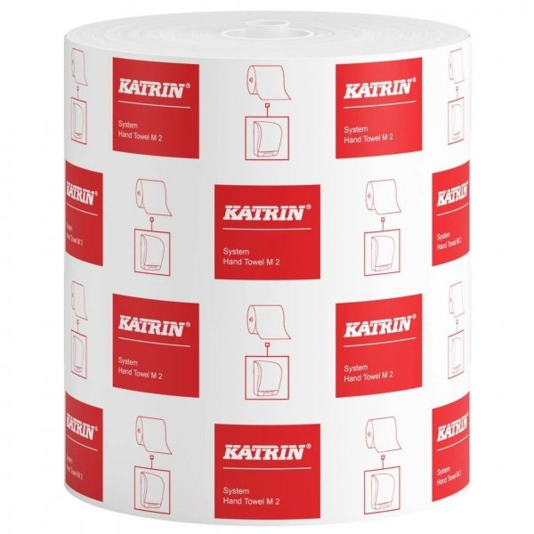 Ręczniki papierowe Katrin Classic System M2 w roli 2-warstwowe białe 160m 6 sztuk [460103]