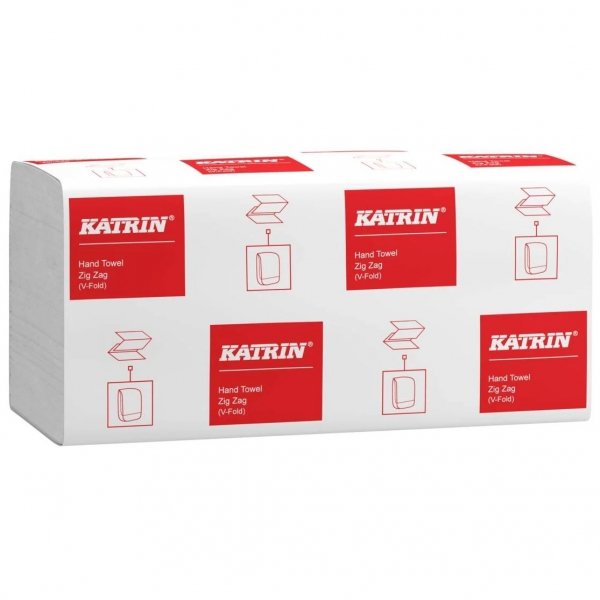 Ręczniki składane ZZ Katrin Basic 23x23 1-warstwowe naturalne białe 20x250 listków [100669]