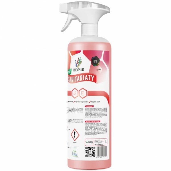 Środek do czyszczenia łazienki Biopur E3 1L w sprayu