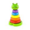 Edukacyjna Zabawka Drewniana Piramidka Nauka Kolorów - Viga Toys