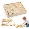 Drewniane klocki 42 elementy - Viga Toys 