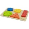 Drewniane Puzzle Dla Dzieci Nauka Kształtów Figury Geometryczne - Masterkidz