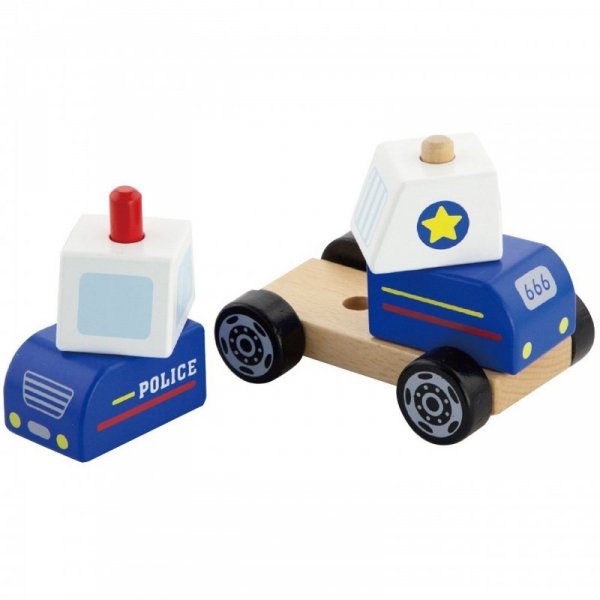 Drewniany Wóż Policyjny dla najmłodszych - Viga Toys