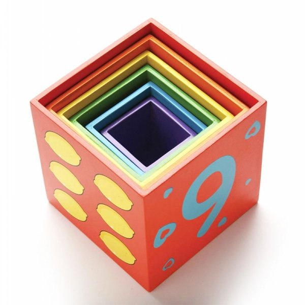 Edukacyjny zestaw klocków Piramida Jedno w drugie - Viga Toys