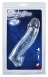 Crystal Clear Transparent Rękaw Wydłużający z Mankietem 23 cm TPE