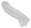 Crystal Clear Transparent Rękaw Wydłużający z Mankietem 23 cm TPE