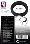 Black Velvets pierścień anatomiczny duży 3,8 cm czarny silikonowy