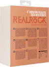 RealRock - Wibrujące realistyczne dildo z jądrami - z pilotem  15 cm