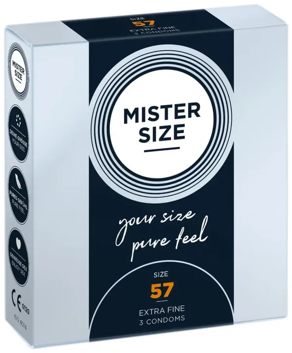 Prezerwatywy - Mister Size 57 mm (3 szt)