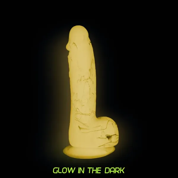 Dildo - Addiction Brandon Dong 19 cm Glow in the Dark Pink
