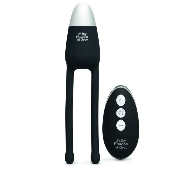 Fifty Shades of Grey Relentless Vibrations - bezprzewodowy system intymny USB czarny