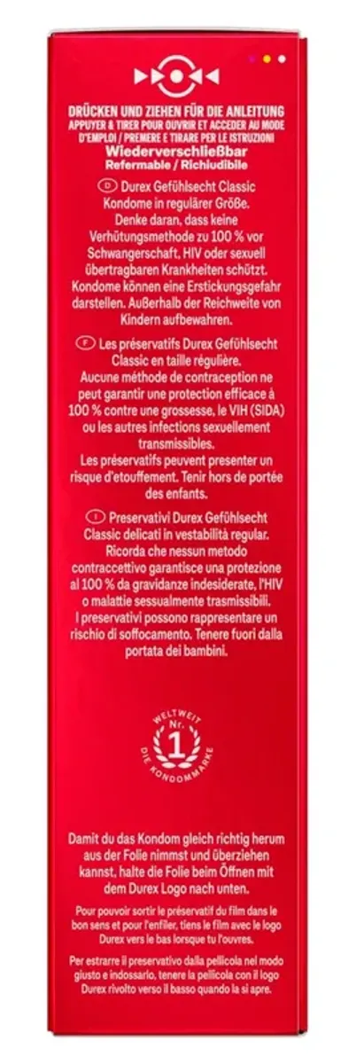 Durex - Prezerwatywy Lateksowe Zbiorniczek 8szt
