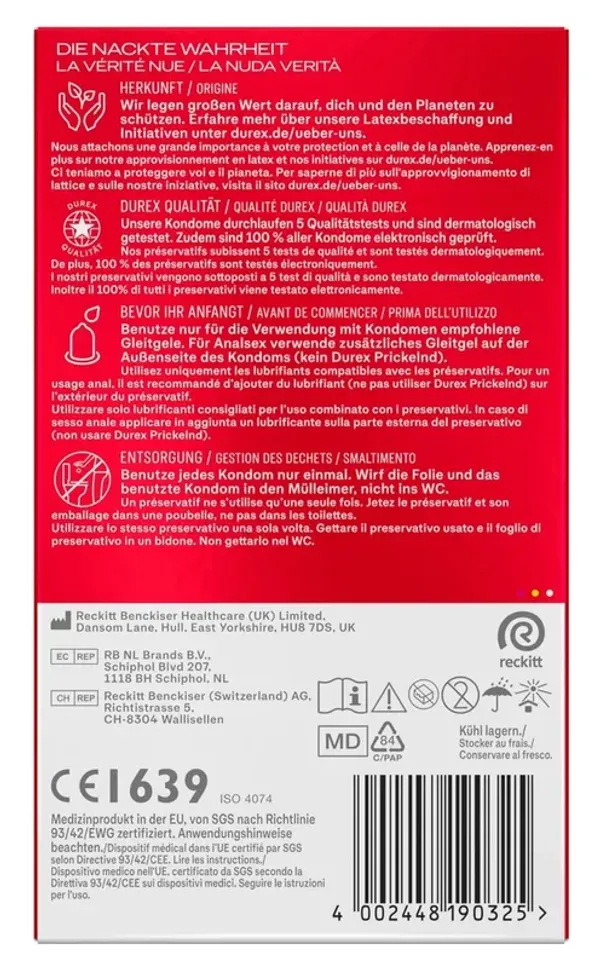 Durex - Prezerwatywy Lateksowe Zbiorniczek 8szt