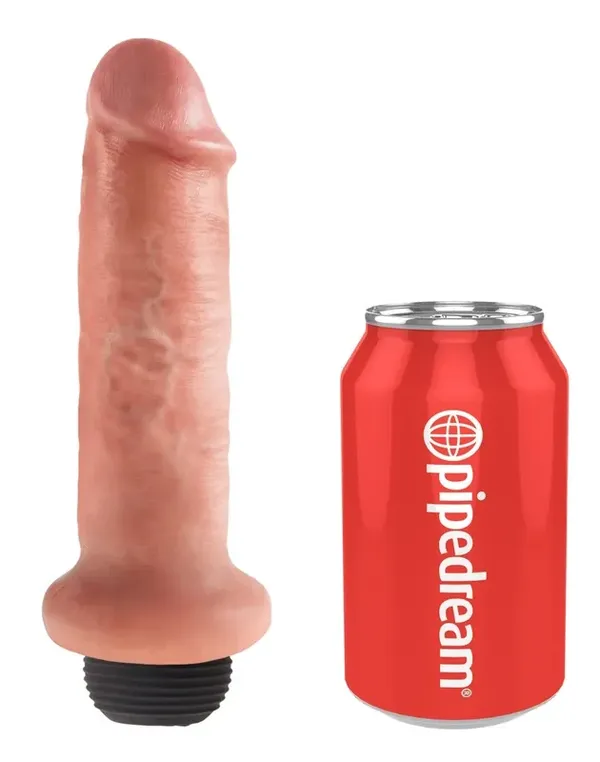 King Cock Model Wytryskowy 15 cm Jasny PVC Anatomiczny System