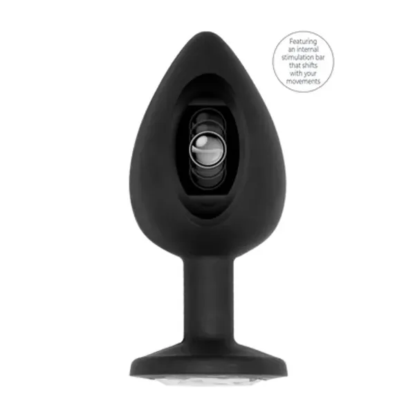 SONO No.91 Plug silikonowy z ruchomą kulką czarny 9,5 cm
