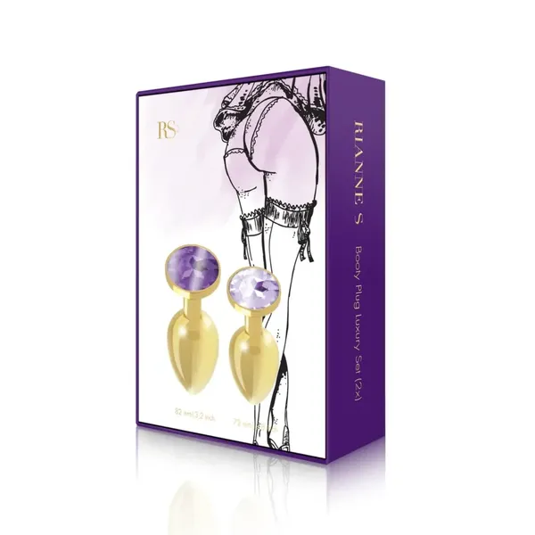 Zestaw plugów analnych - Rianne S Booty Plug Luxury Set 2x Gold