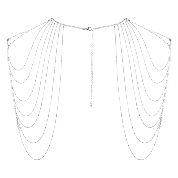 Łańcuszki na ramiona - Bijoux Indiscrets Magnifique Shoulder Jewelry Silver