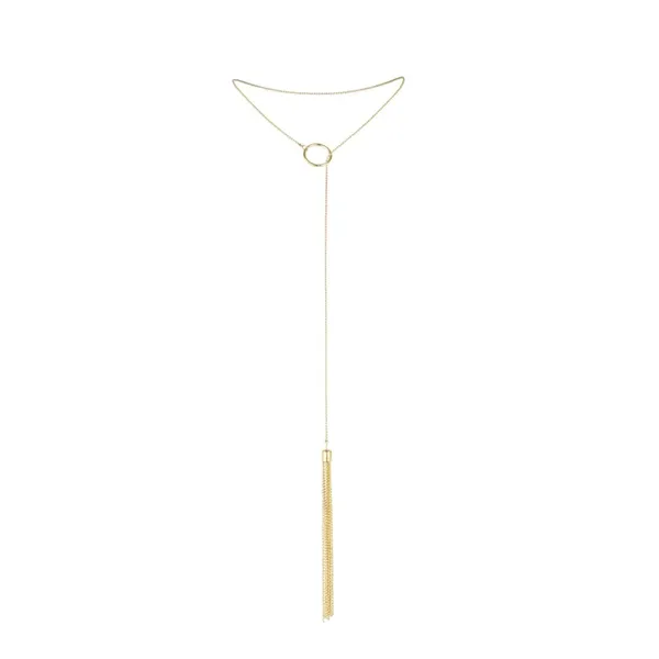 Bijoux Indiscrets Magnifique Tickler Pendant Gold - naszyjnik dekoracyjny, złoty