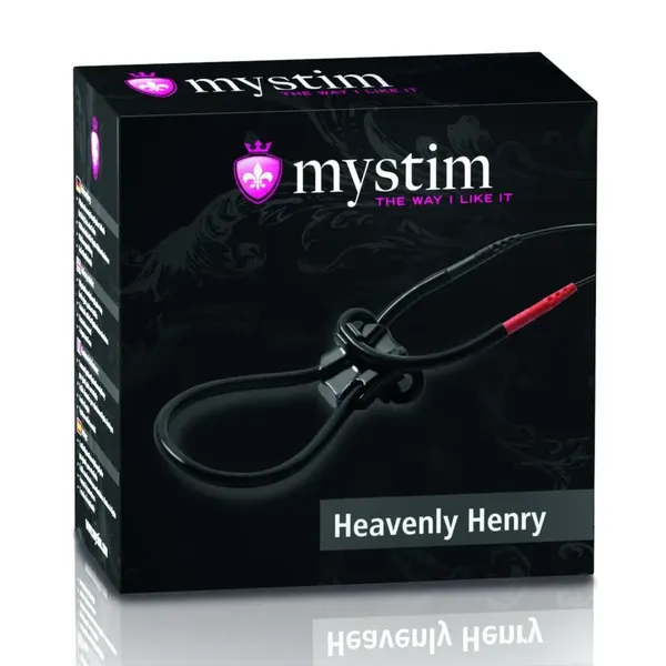 Mystim Heavenly Henry pętla silikonowa do elektrostymulacji, czarna