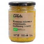 Komosa ryżowa z warzywami, kurkumą i curry Carlota Organic BIO, 425g.