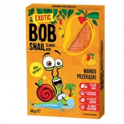 Przekąska mango bez dodatku cukru Bob Snail 60g.