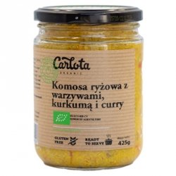 Komosa ryżowa z warzywami, kurkumą i curry Carlota Organic BIO, 425g.