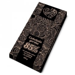 Wegańska czekolada gorzka 85%, bez dodatku cukru Wegańskie Serce, 100g