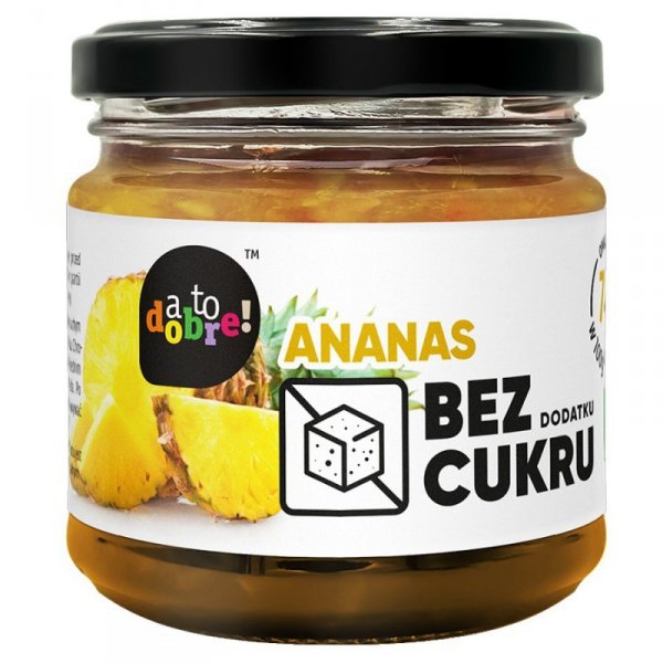 Ananas bez dodatku cukru o konsystencji konfitury A To Dobre!, 215g