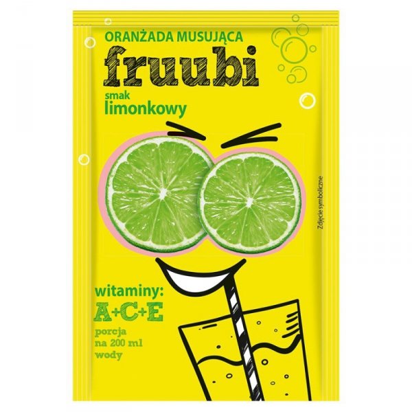 Oranżadka FRUUBI - limonkowa Delecta 23g