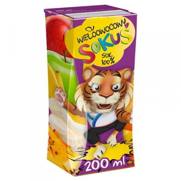 Sok &quot;Sokuś&quot; -  Wieloowocowy Sante, 200ml