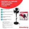 WENTYLATOR WIATRAK PODŁOGOWY KLAUSBERG KB-7476 Z PILOTEM