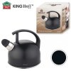 CZAJNIK 1,5L Z GWIZDKIEM KINGHOFF KH-1897 CZARNY MAT