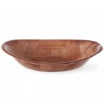 Miska drewniana kuchenna owalna 295x140mm - Hendi 425503