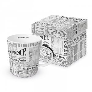Wiadomości Kubek Porcelanowy w Ozdobnym Pudełku 350 ml