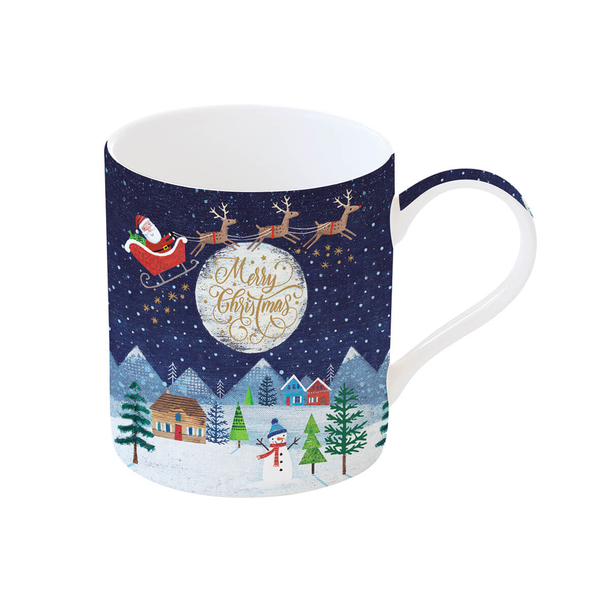 Merry Christmas Kubek Porcelanowy w Ozdobnym Pudełku 350 ml
