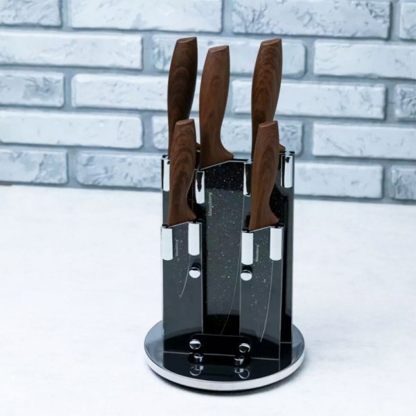 ZESTAW 5 KUCHENNYCH NOŻY W BLOKU KLAUSBERG KB-7615