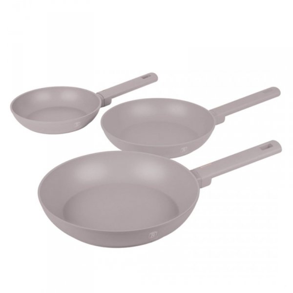 ZESTAW 3 PATELNI TYTANOWYCH BERLINGER HAUS BH-8108 TAUPE