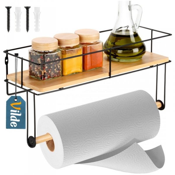 PÓŁKA NA PRZYPRAWY + WIESZAK NA RĘCZNIK PAPIEROWY 229224