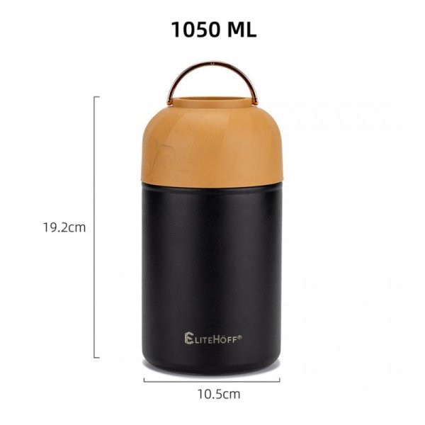 TERMOS OBIADOWY 1050ml Z MISKĄ I SKŁADANĄ ŁYŻKĄ E-8247